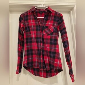 Rue21 Red and Black Plaid Shirt
